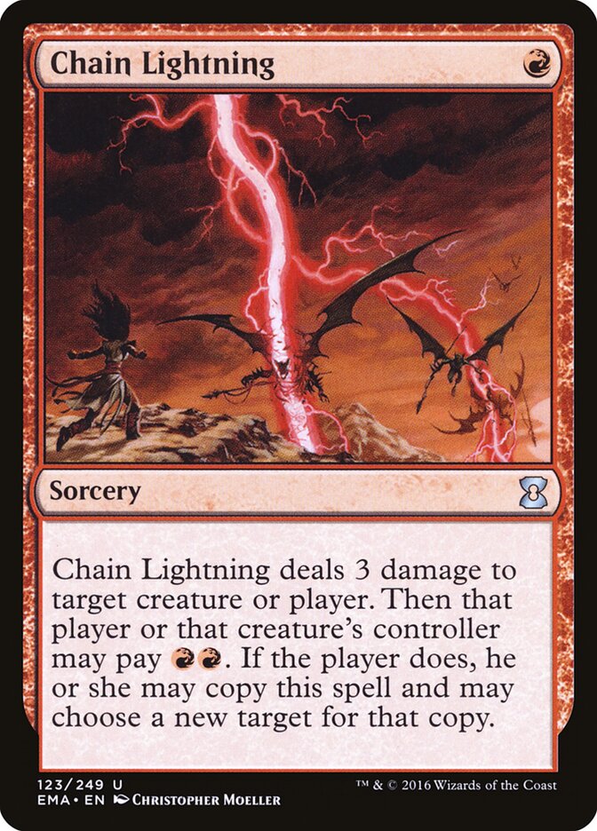 Chain Lightning card front