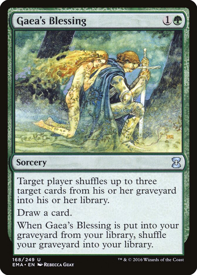 Gaea's Blessing card front