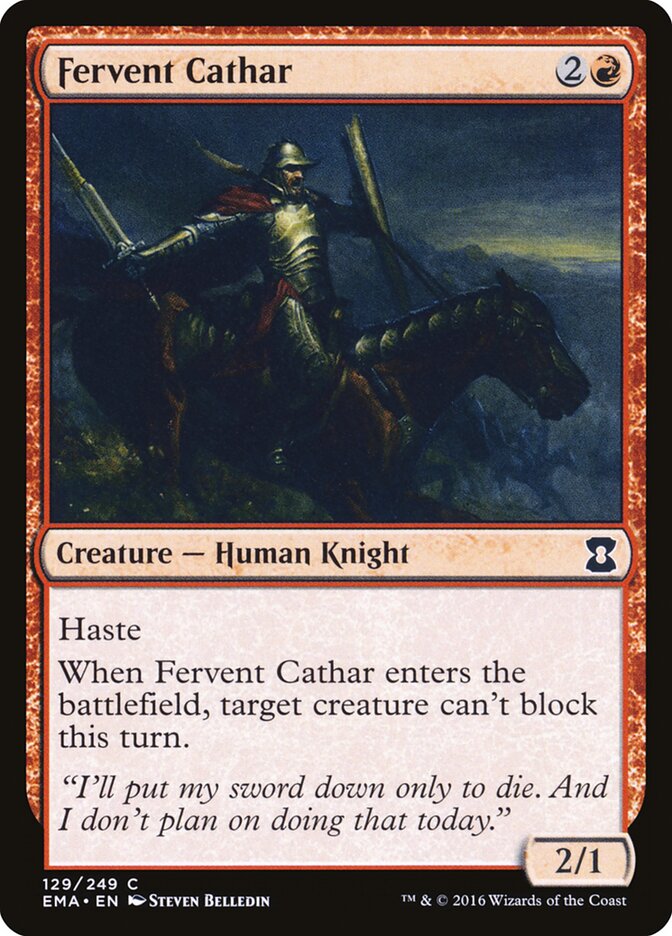 Fervent Cathar card front