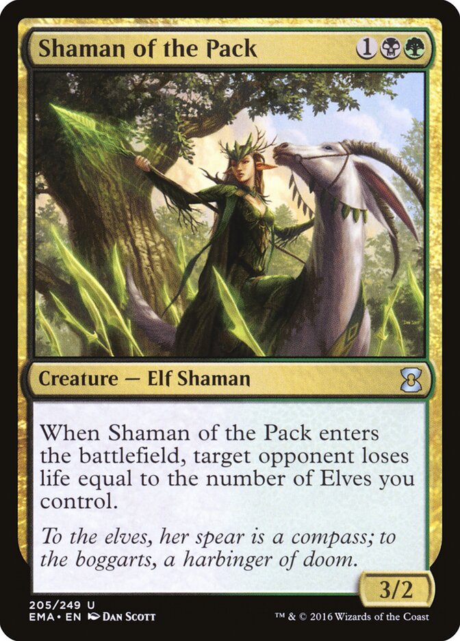 Shaman of the Pack card front