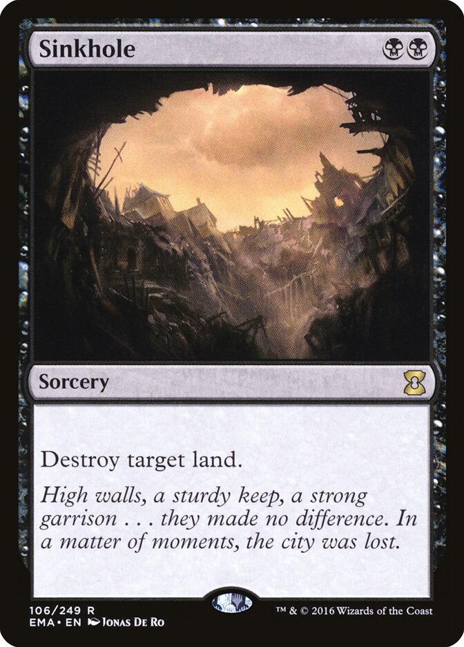 Sinkhole card front