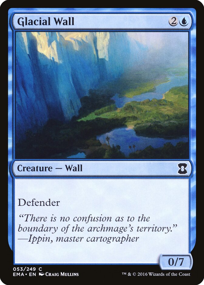 Glacial Wall card front