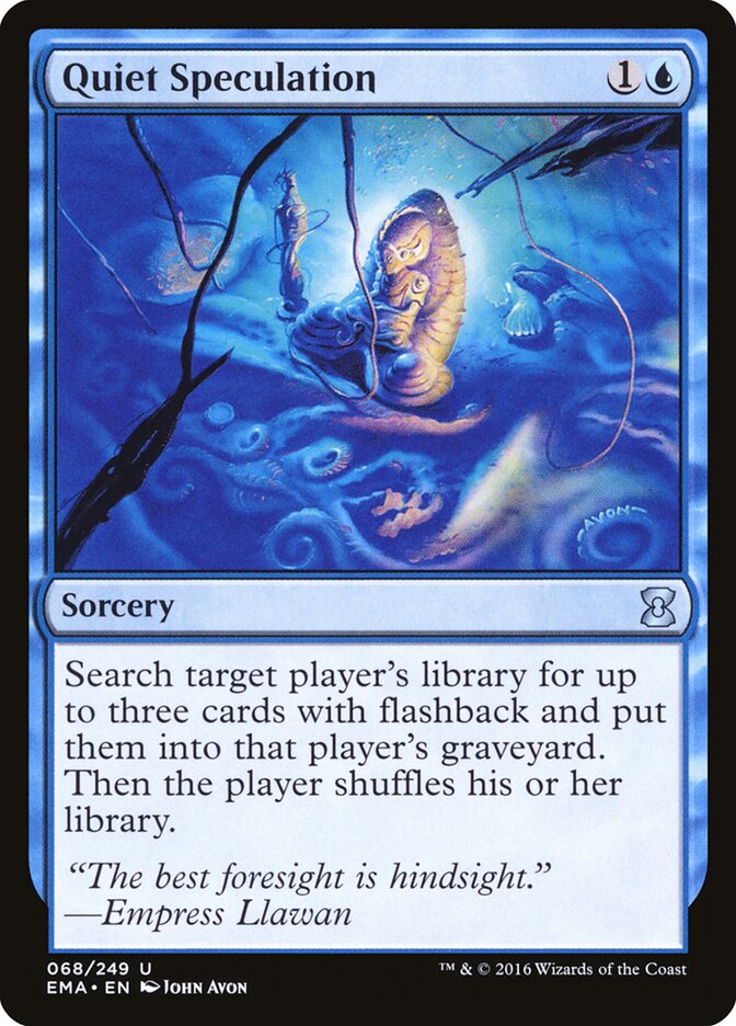 Quiet Speculation card front
