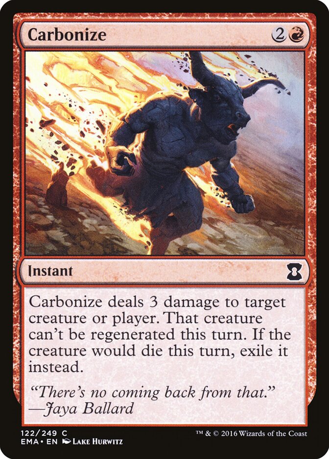 Carbonize card front
