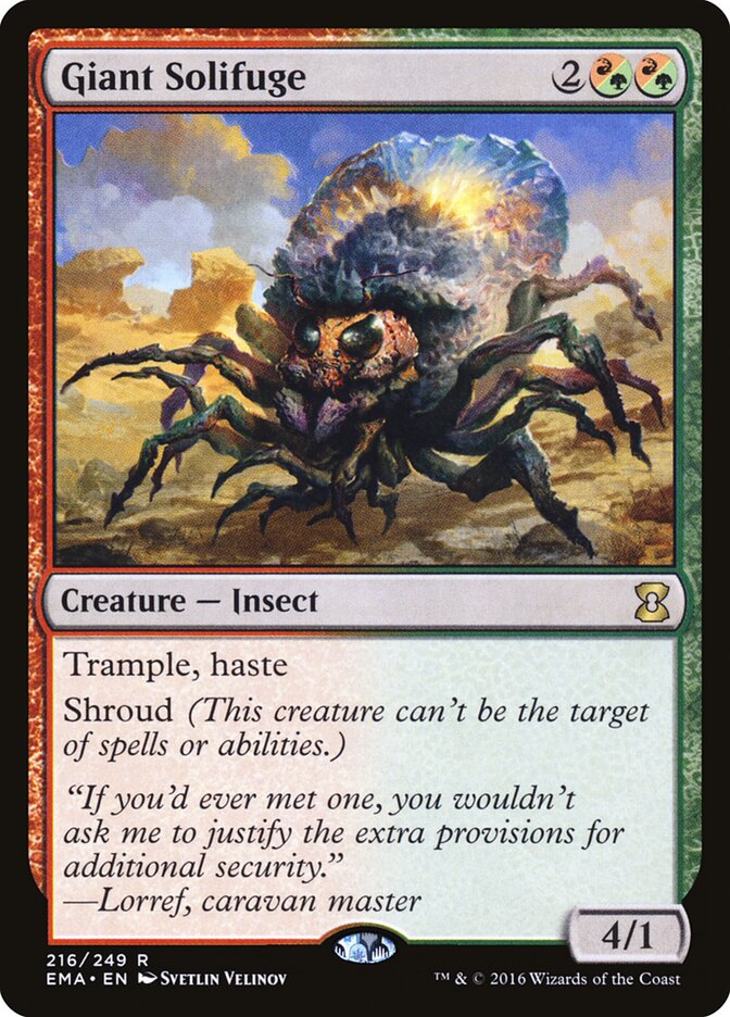Giant Solifuge card front