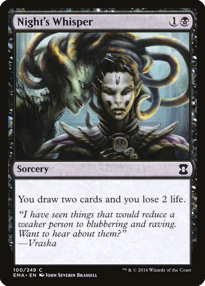 Night's Whisper card front