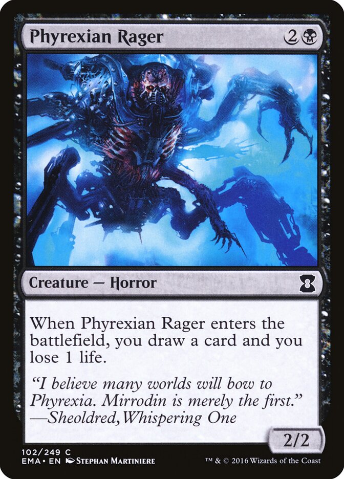 Phyrexian Rager card front