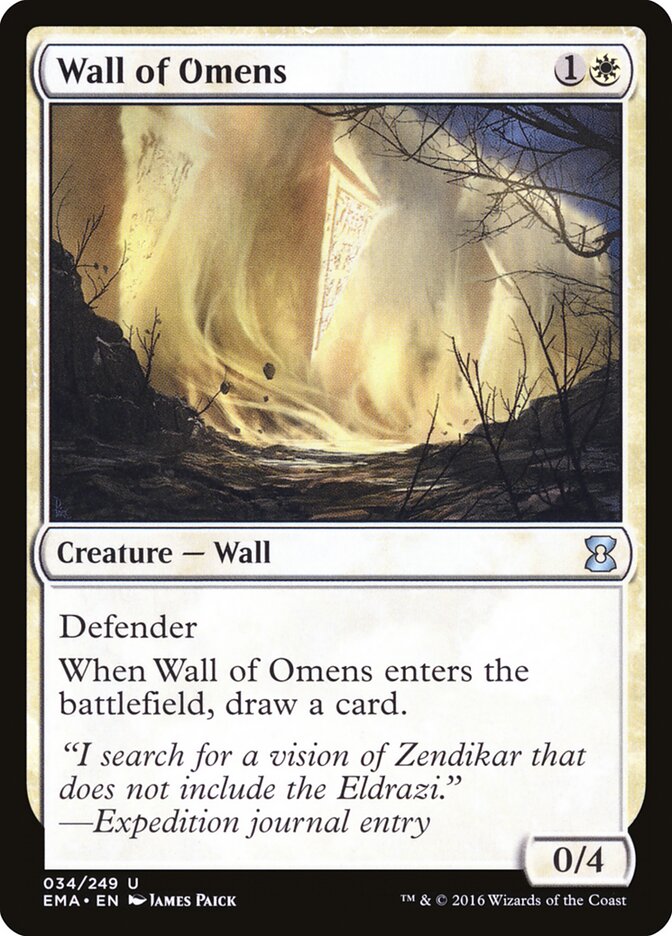 Wall of Omens card front