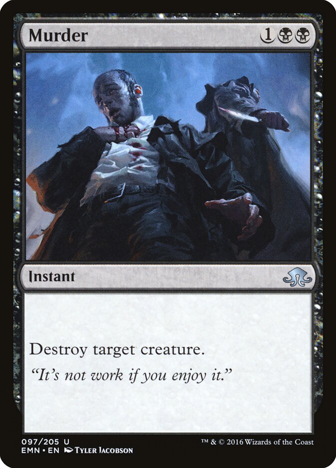 Murder card front