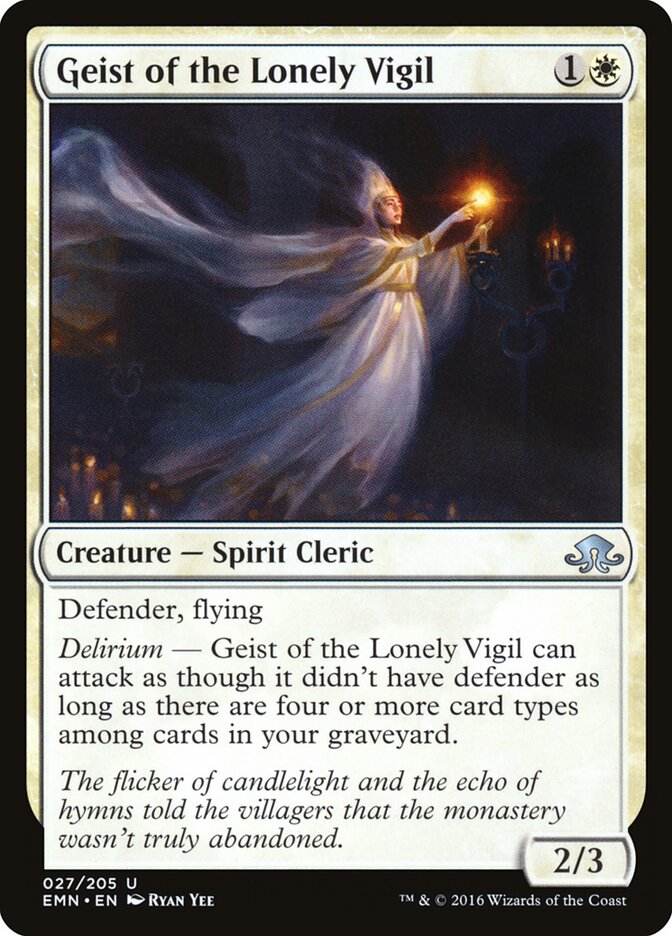 Geist of the Lonely Vigil card front