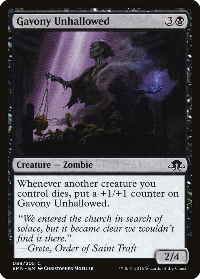 Gavony Unhallowed card front