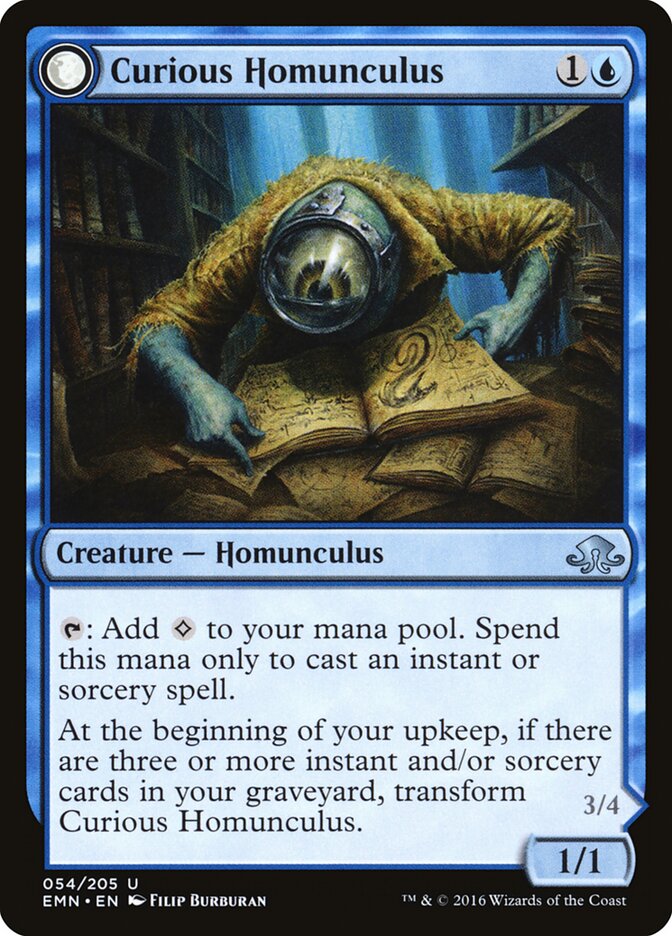 Curious Homunculus card front