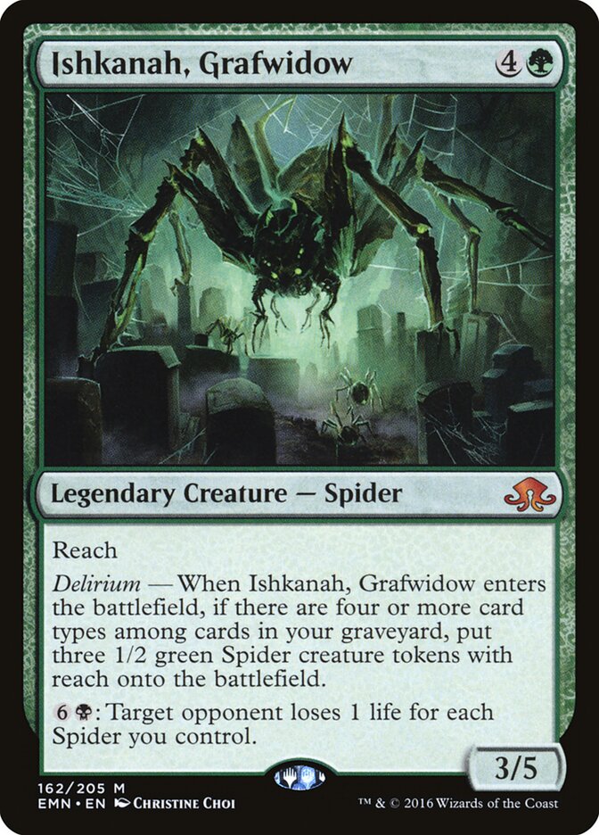 Ishkanah, Grafwidow card front