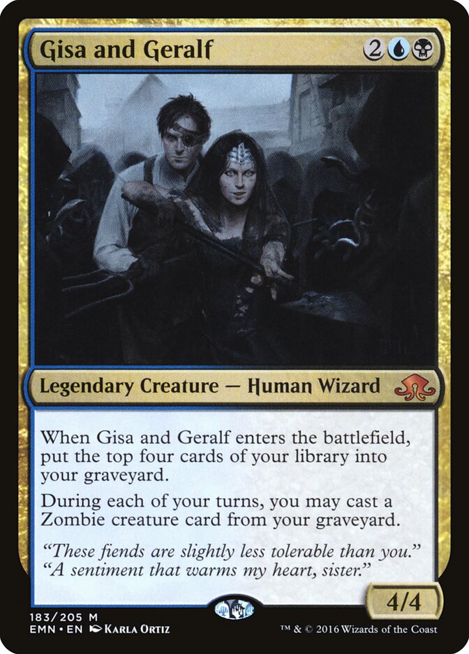 Gisa and Geralf card front