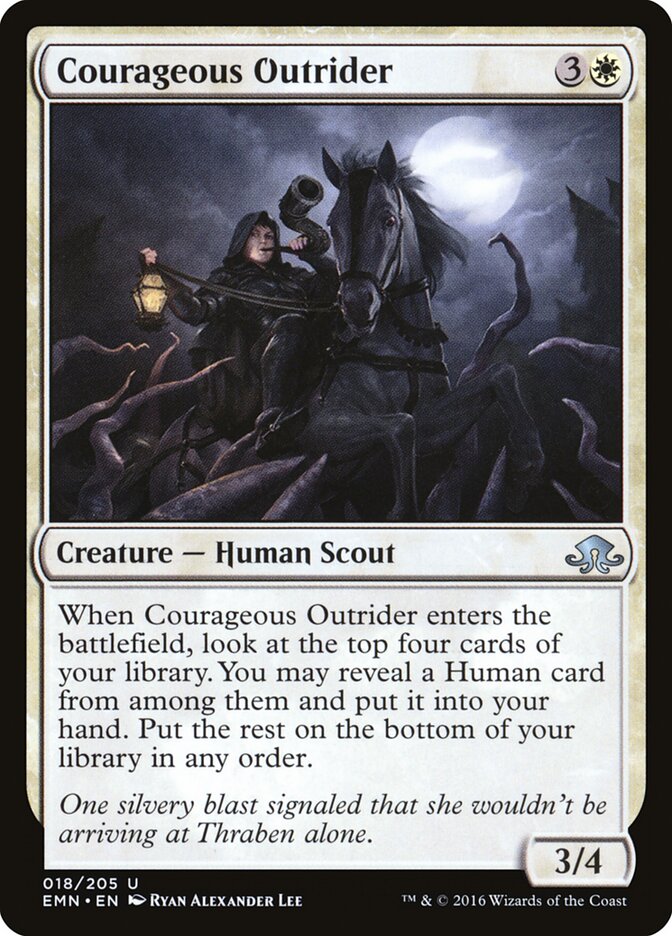 Courageous Outrider card front