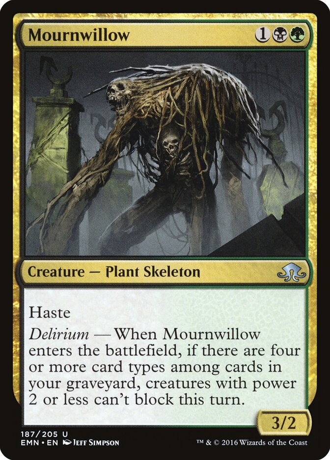 Mournwillow card front