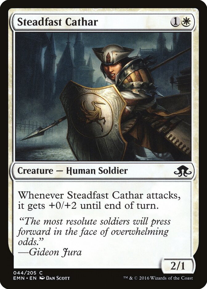 Steadfast Cathar card front