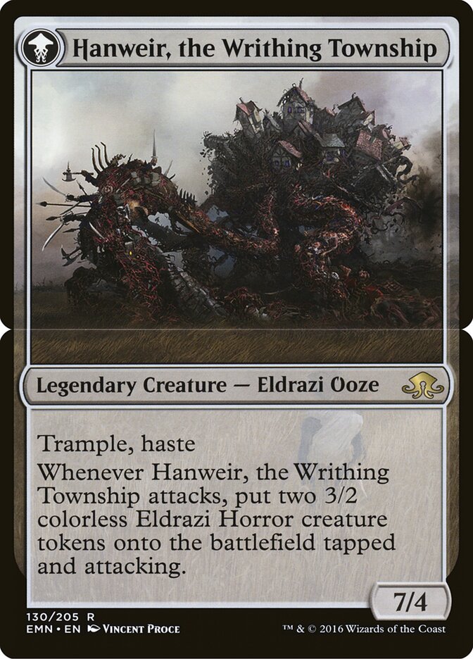 Hanweir, the Writhing Township card front