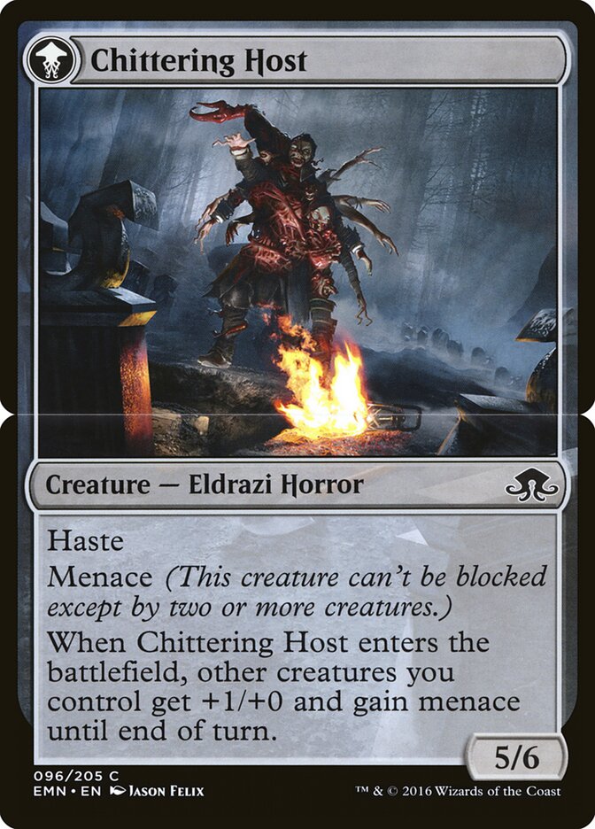 Chittering Host card front