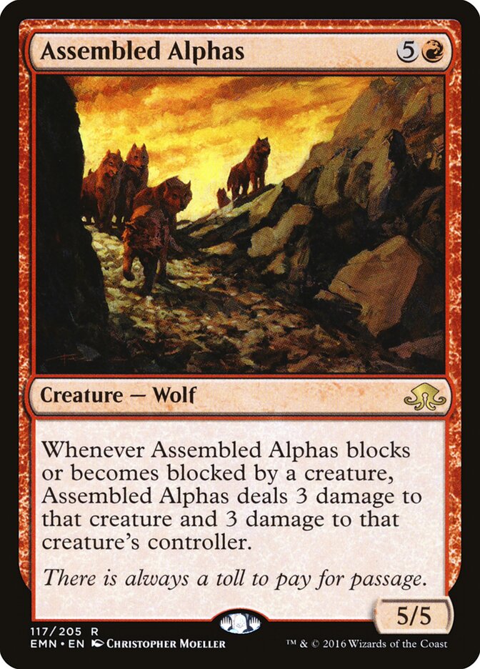 Assembled Alphas card front