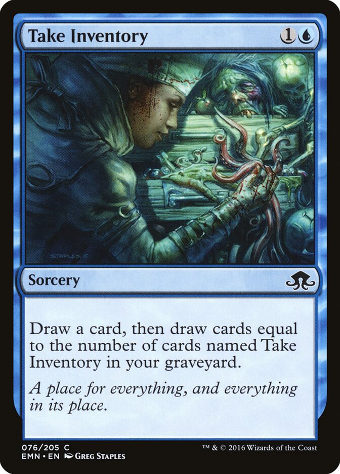Take Inventory card front
