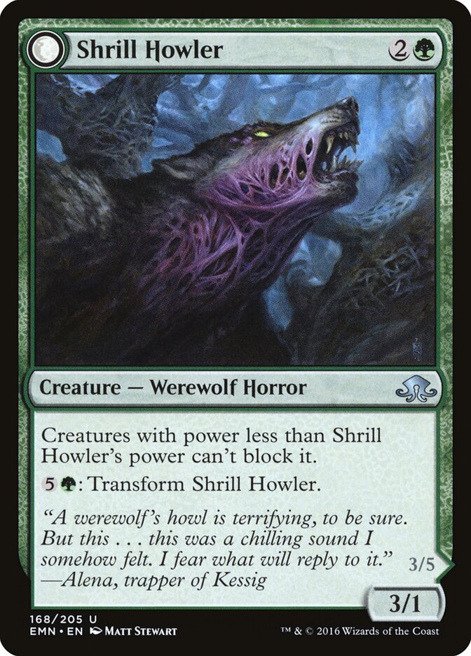 Shrill Howler card front