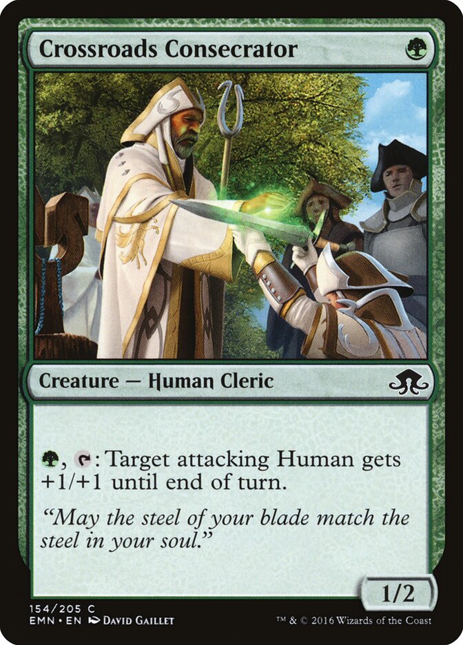 Crossroads Consecrator card front