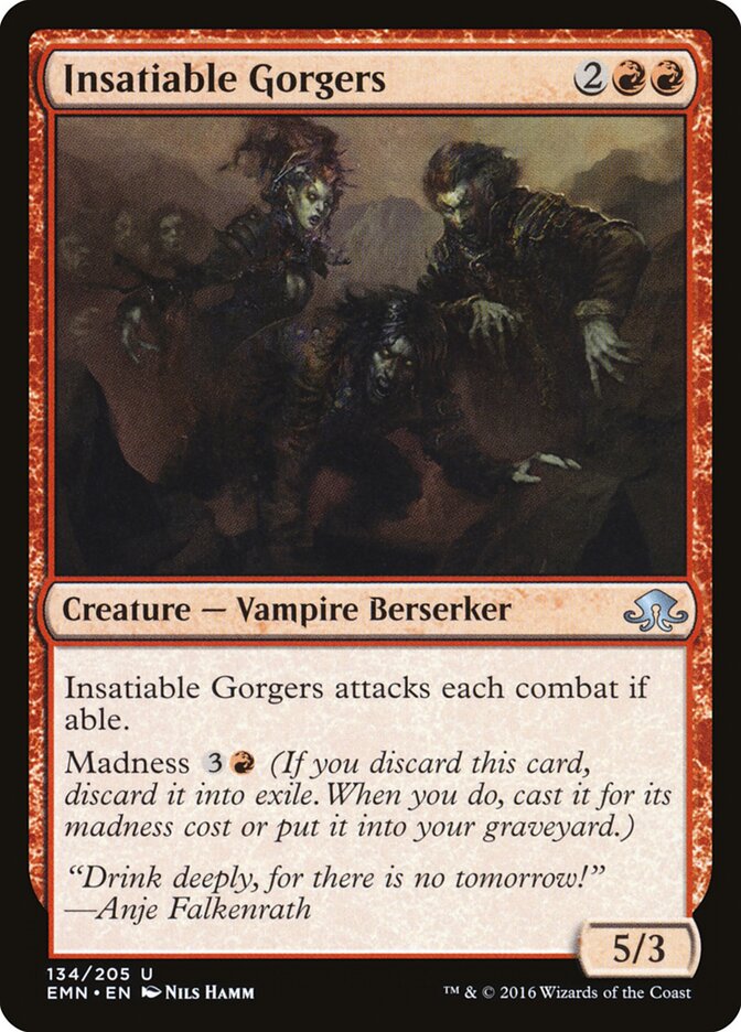 Insatiable Gorgers card front