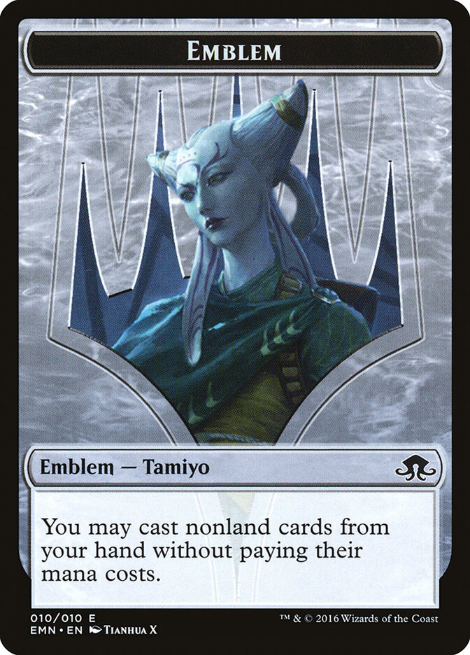 Tamiyo, Field Researcher Emblem card front
