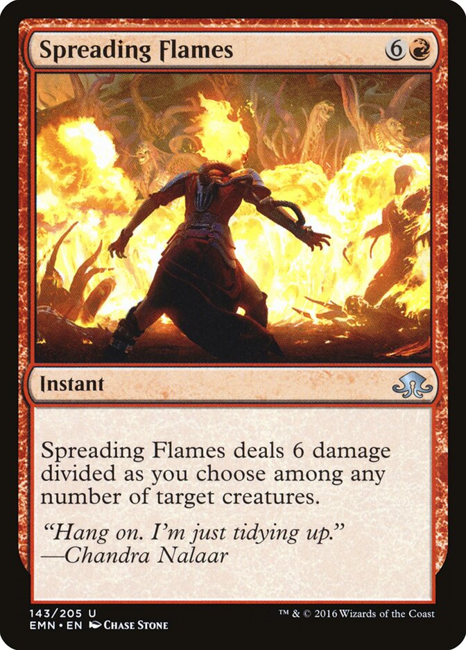 Spreading Flames card front