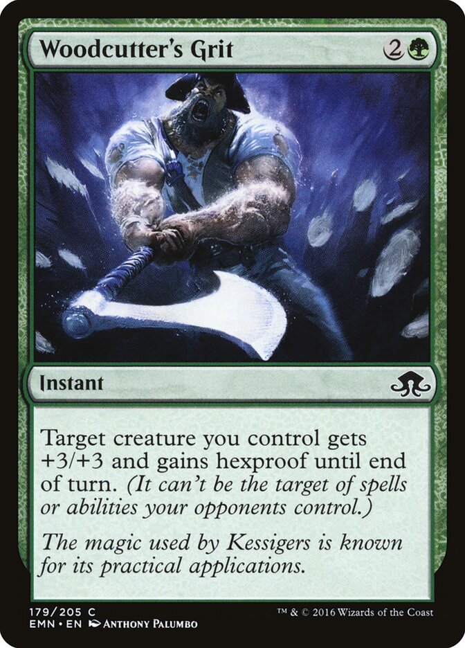 Woodcutter's Grit card front