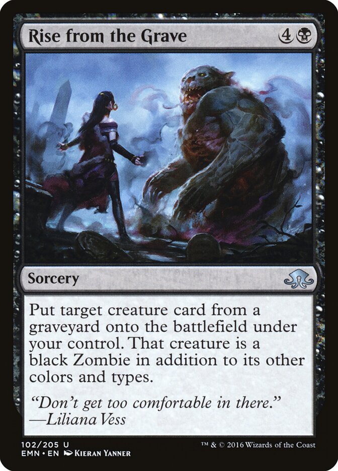 Rise from the Grave card front