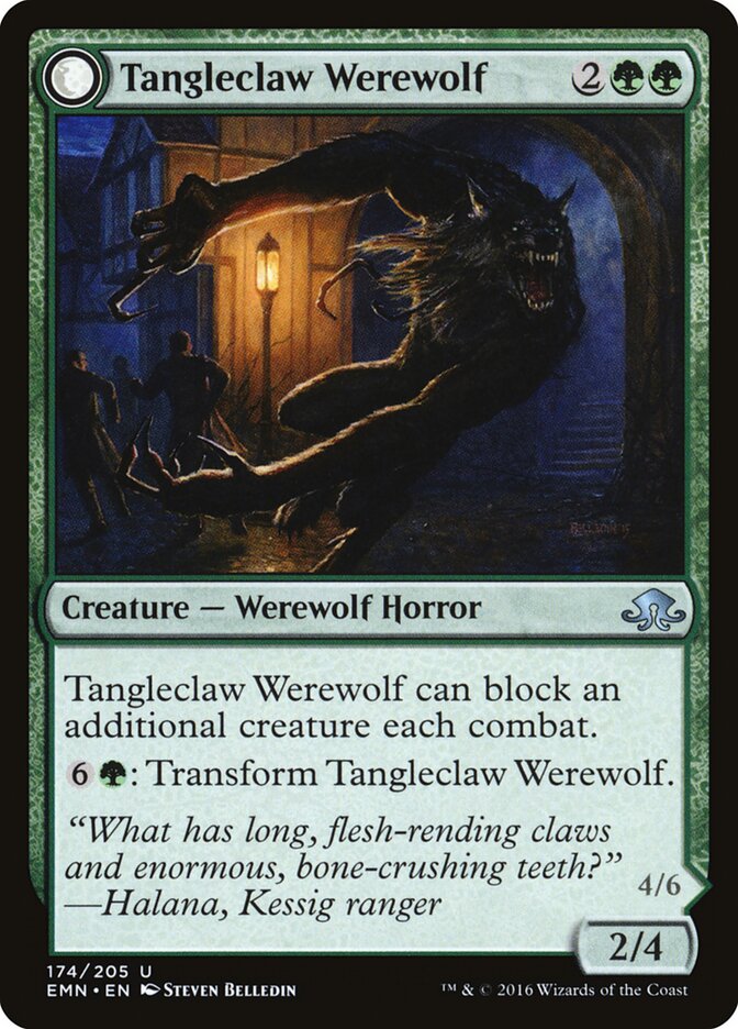 Tangleclaw Werewolf card front