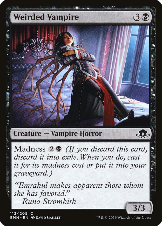 Weirded Vampire card front