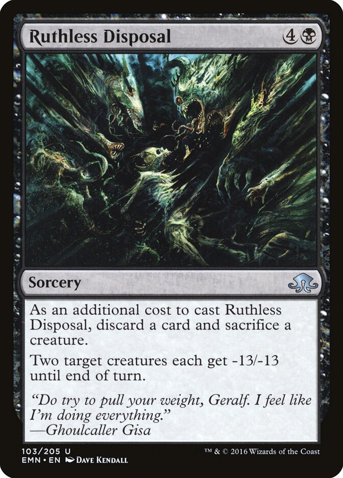 Ruthless Disposal card front