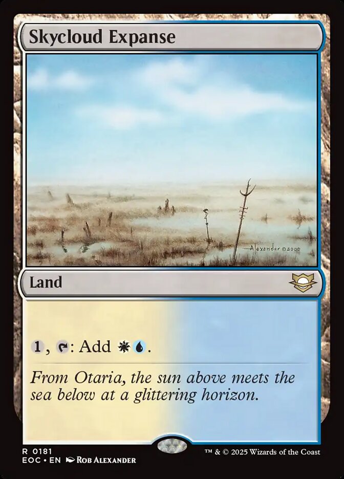 Skycloud Expanse card front