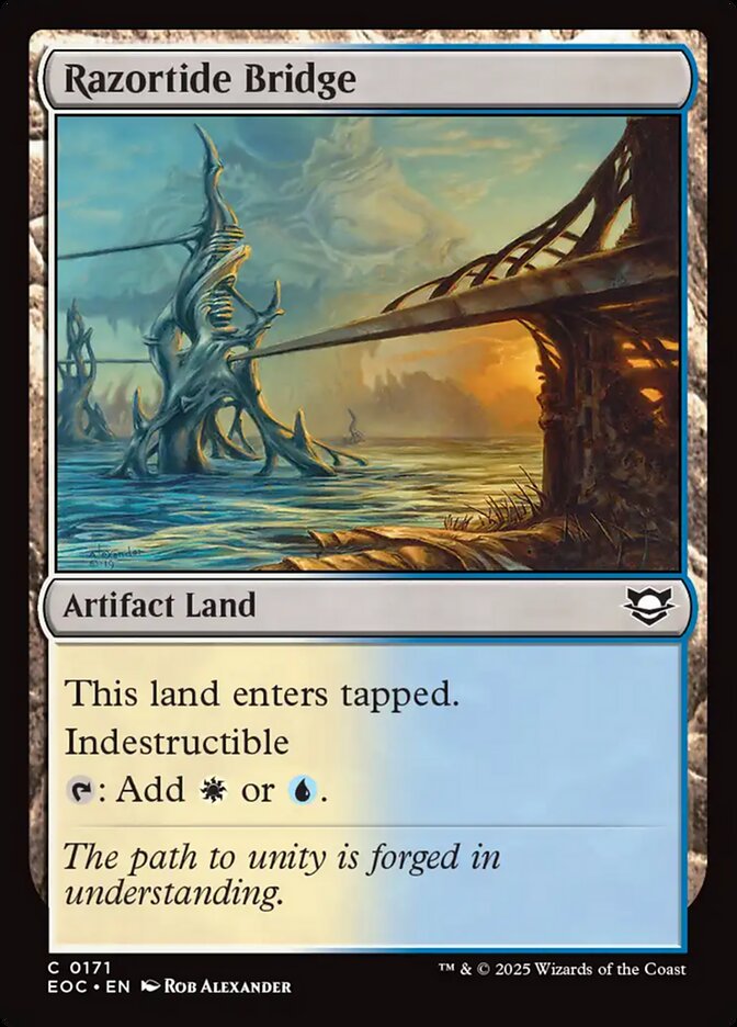 Razortide Bridge card front