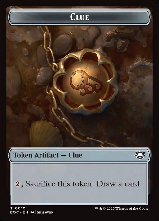 Clue card front