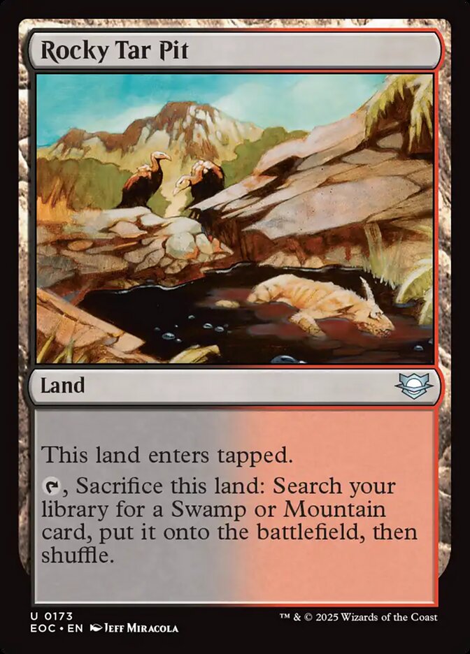 Rocky Tar Pit card front