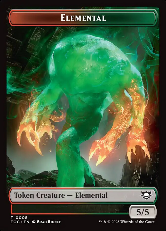 Elemental card front