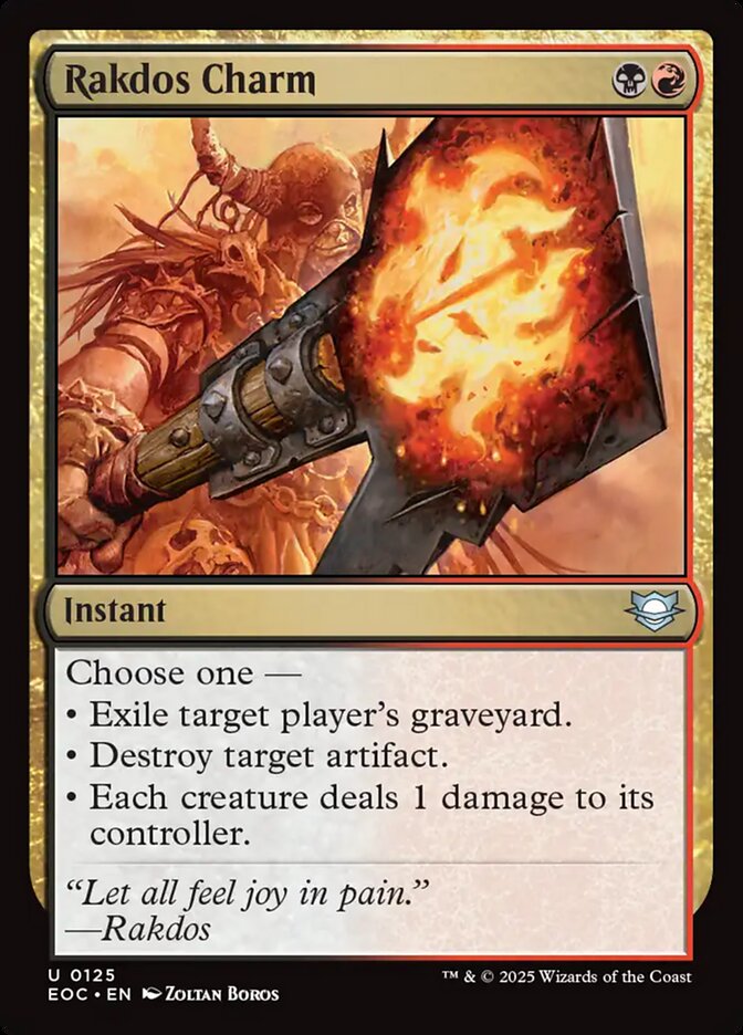 Rakdos Charm card front