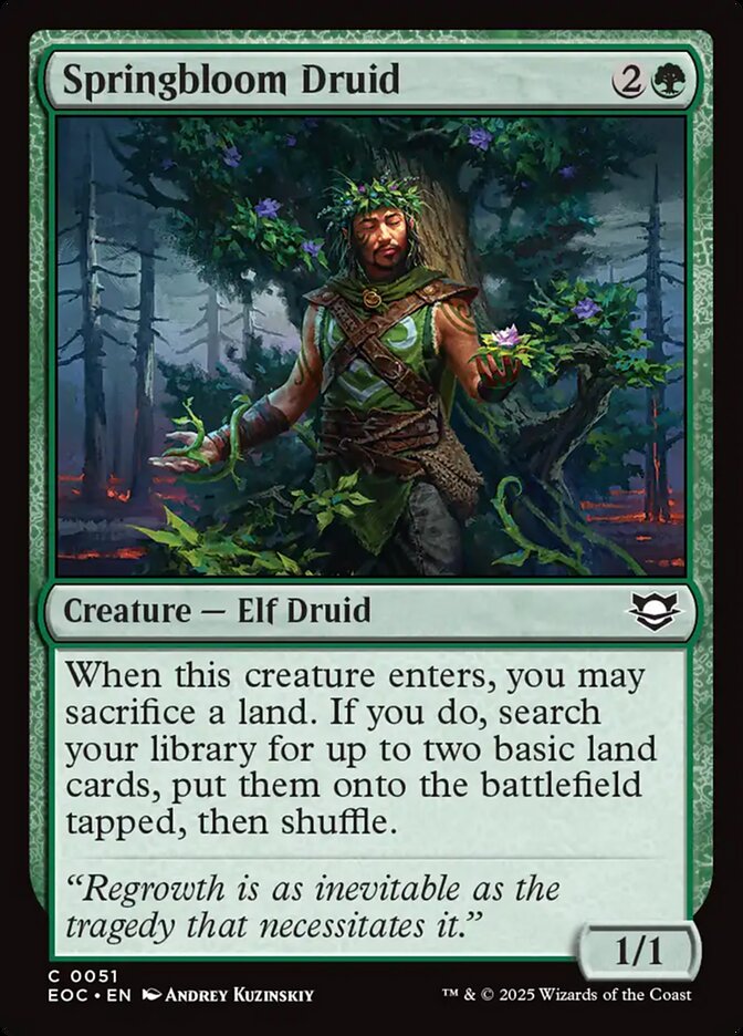 Springbloom Druid card front