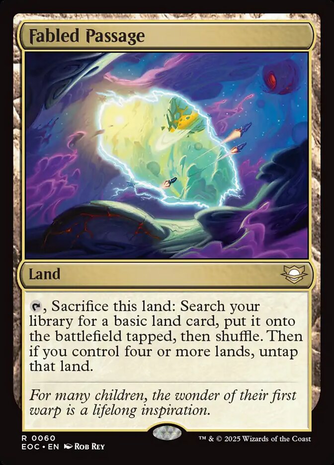 Fabled Passage card front