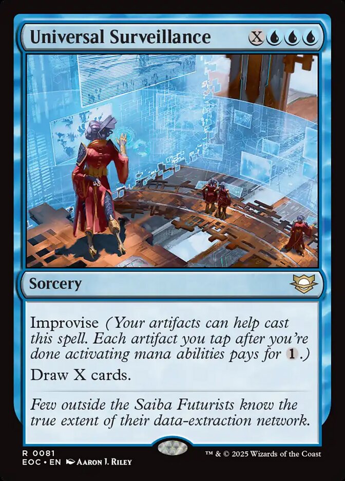 Universal Surveillance card front