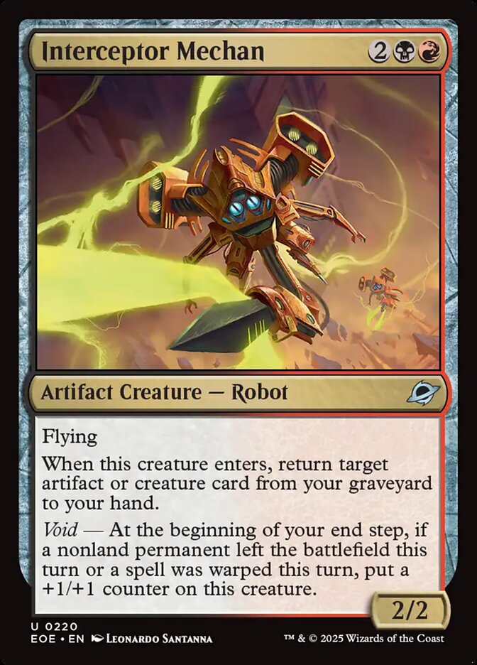 Interceptor Mechan card front