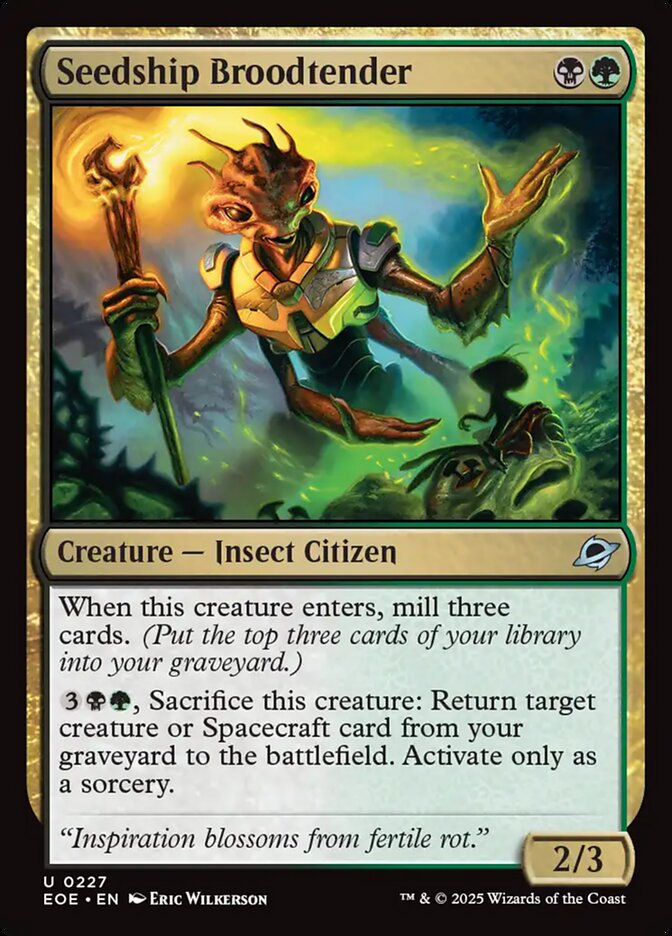Seedship Broodtender card front