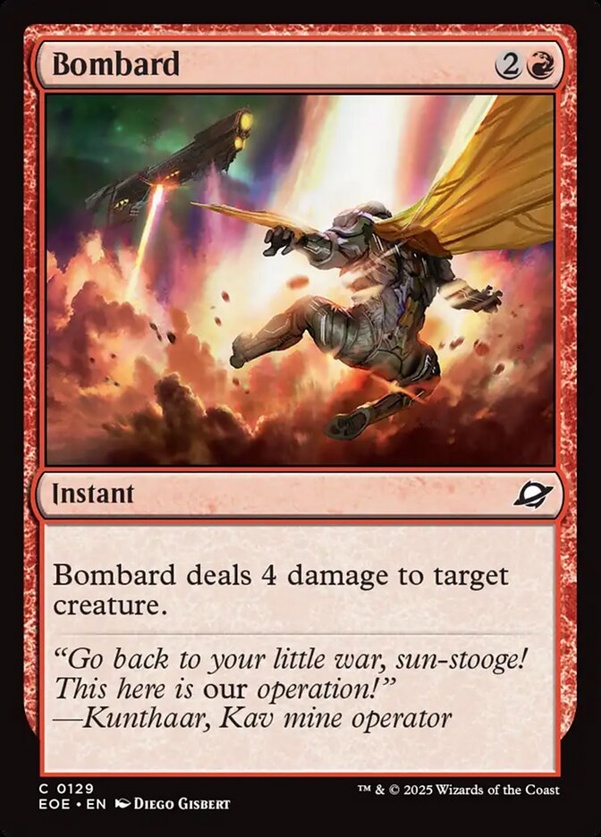 Bombard card front