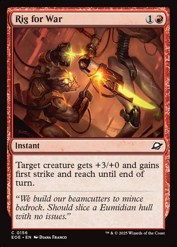 Rig for War card front