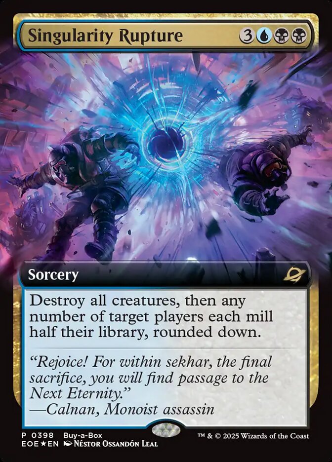 Singularity Rupture card front
