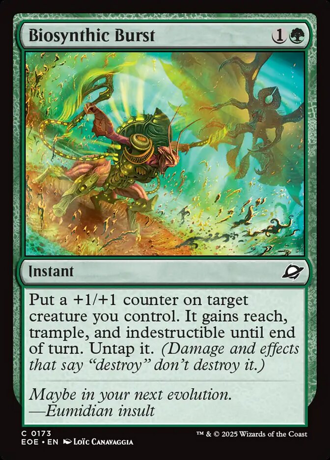 Biosynthic Burst card front